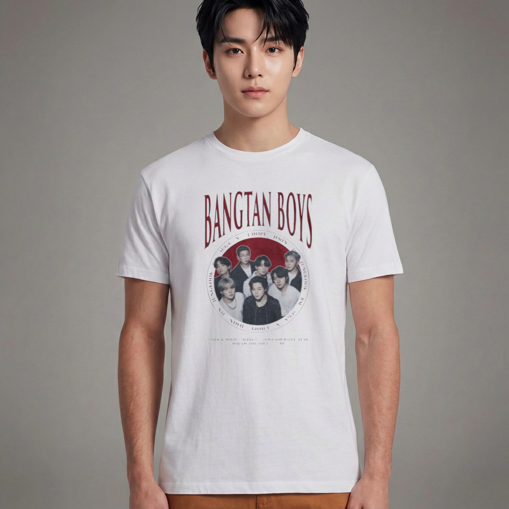 Camiseta Básica BTS Bangtan College - Branca