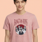 Camiseta BTS Bangtan College rosa