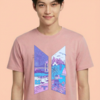 Camiseta BTS Busan rosa