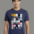Camiseta BTS Discography azul