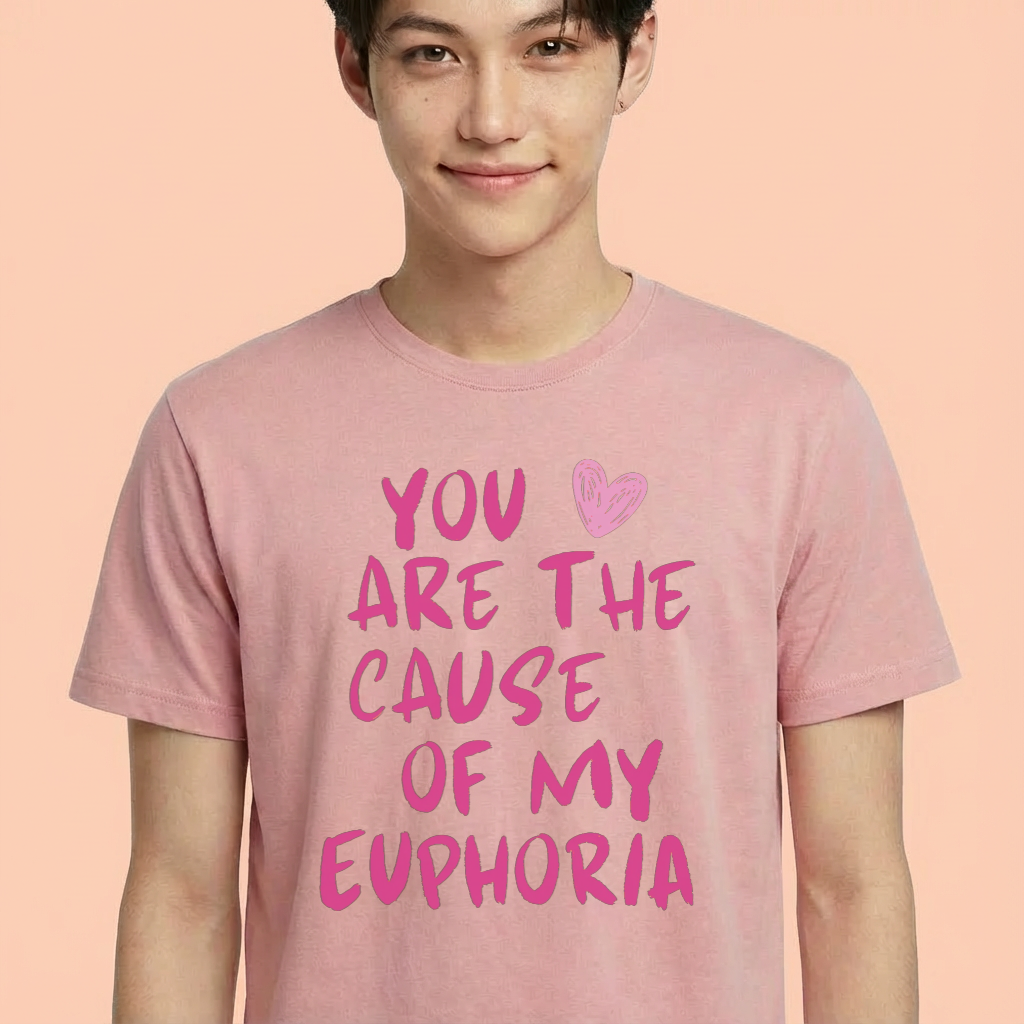 Camiseta camiseta-basica-bts-euphoria - Rosa