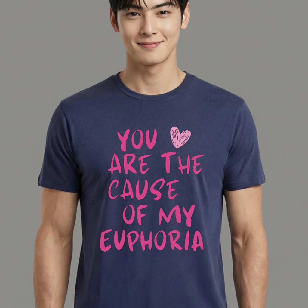 Camiseta camiseta-basica-bts-euphoria - Azul