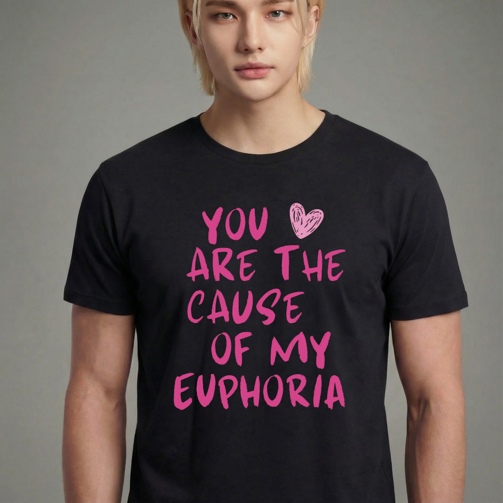 Camiseta camiseta-basica-bts-euphoria - Preta
