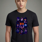 Camiseta BTS Halloween preta