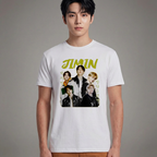 Camiseta BTS Jimin Collab branca