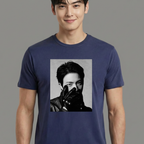 Camiseta BTS Jin Photo B&W azul