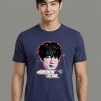 Camiseta BTS Jin #Runseokjin azul