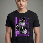 Camiseta BTS Jin Vintage preta