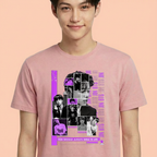 Camiseta BTS Jin Vintage rosa