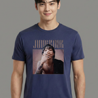 Camiseta BTS Jungkook Graphic Vintage azul