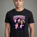 Camiseta BTS JungKook Graphic preta