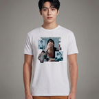 Camiseta BTS Jungkook Style Graphic branca