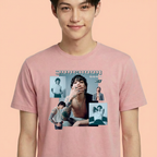 Camiseta BTS Jungkook Style Graphic rosa