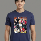 Camiseta BTS Kim Namjoon Graphic azul