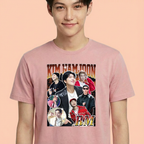 Camiseta BTS Kim Namjoon Graphic rosa