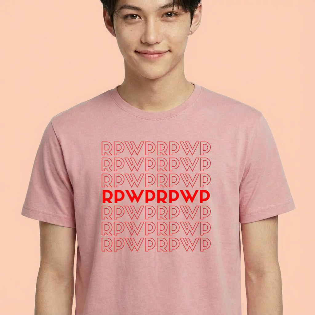 Camiseta BTS Letters RPWPRPWP rosa