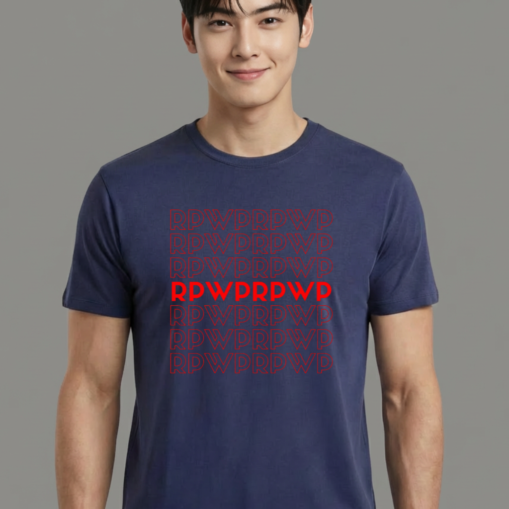 Camiseta camiseta-basica-bts-letters-rpwprpwp - Azul