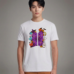 Camiseta BTS Logo Halloween branca