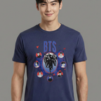 Camiseta BTS Love Collab azul