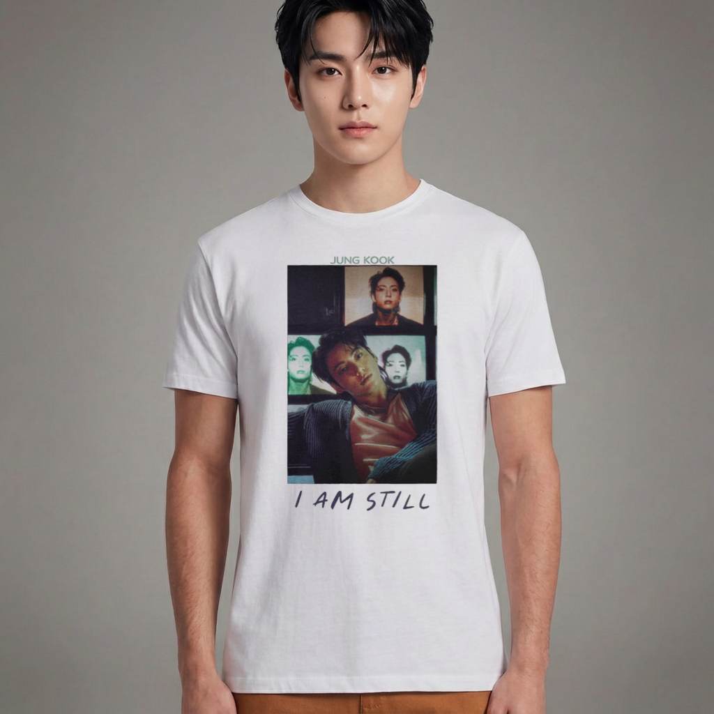 Camiseta Básica BTS New Song Jungkook - Branca