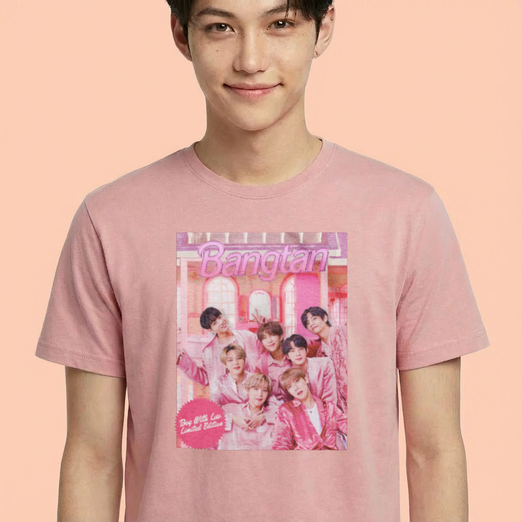 Camiseta camiseta-basica-bts-pink-boys - Rosa