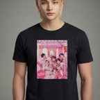 Camiseta BTS Pink Boys preta