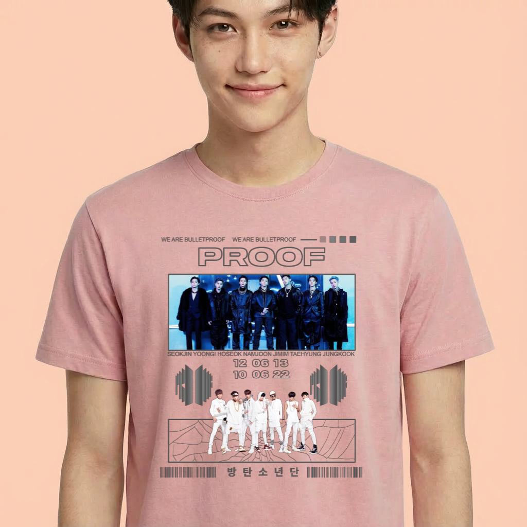 Camiseta camiseta-basica-bts-proof - Rosa