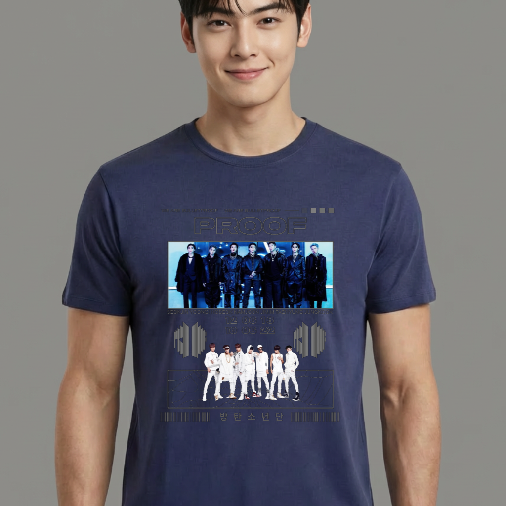Camiseta camiseta-basica-bts-proof - Azul