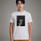 Camiseta BTS RM Photo P&b branca