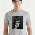 Camiseta BTS RM Photo P&b cinza
