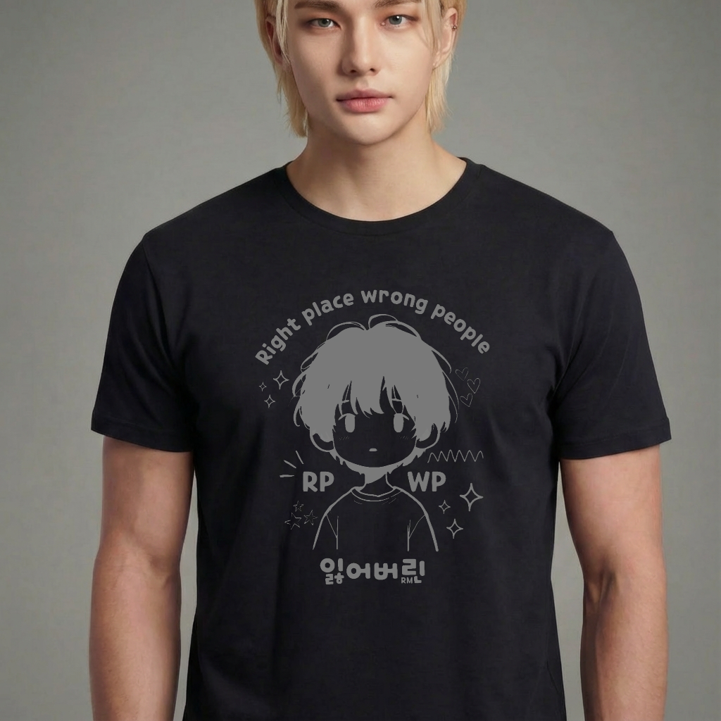 Camiseta camiseta-basica-bts-rpwp - Preta