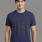 Camiseta BTS The Logo azul