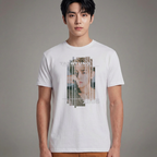 Camiseta BTS V Graphic branca