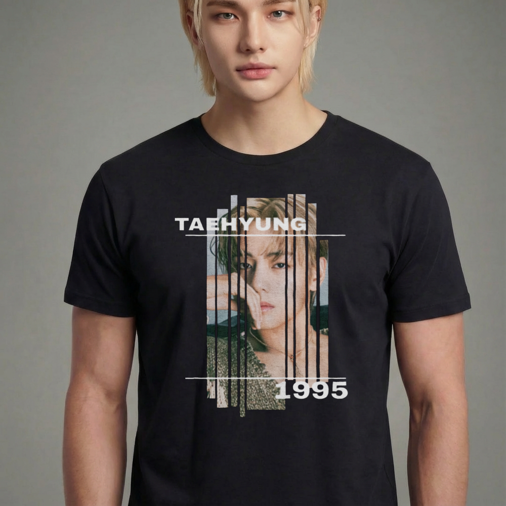 Camiseta BTS V Graphic preta