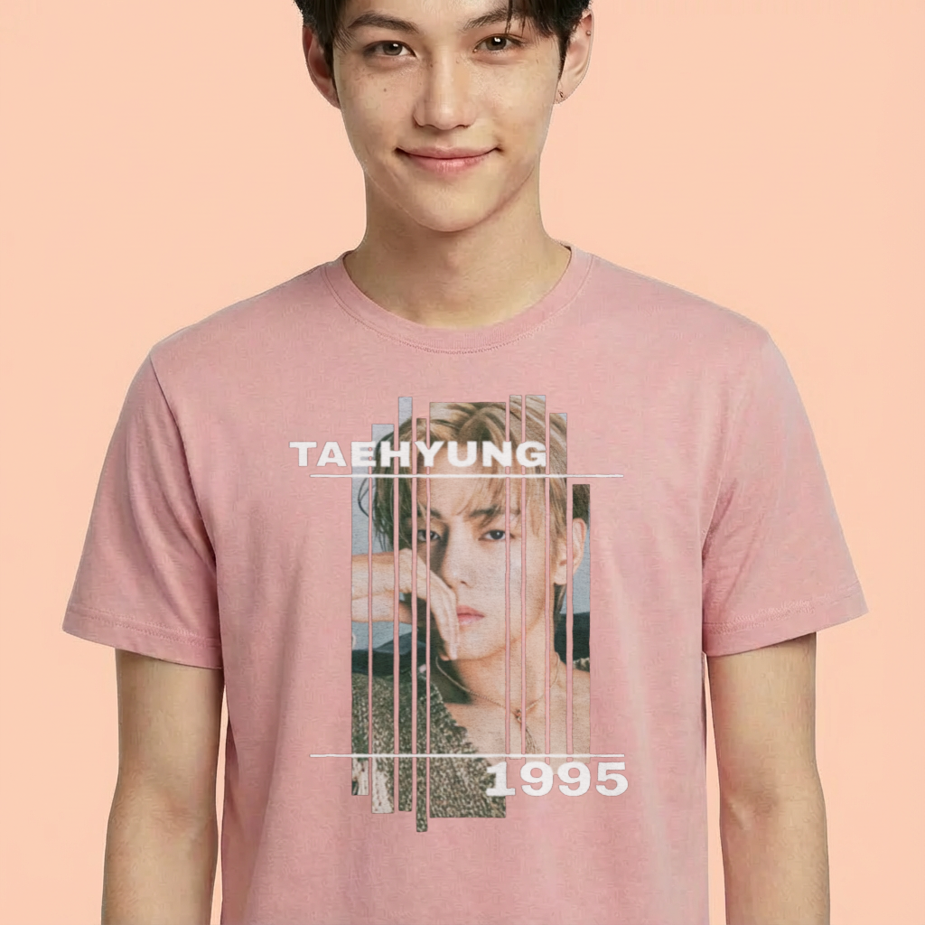 Camiseta camiseta-basica-bts-v-graphic - Rosa