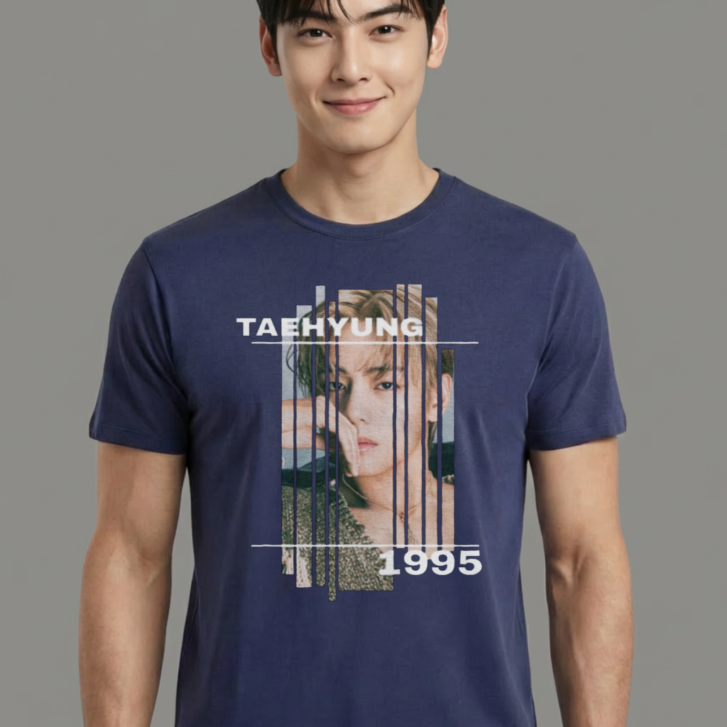 Camiseta camiseta-basica-bts-v-graphic - Azul
