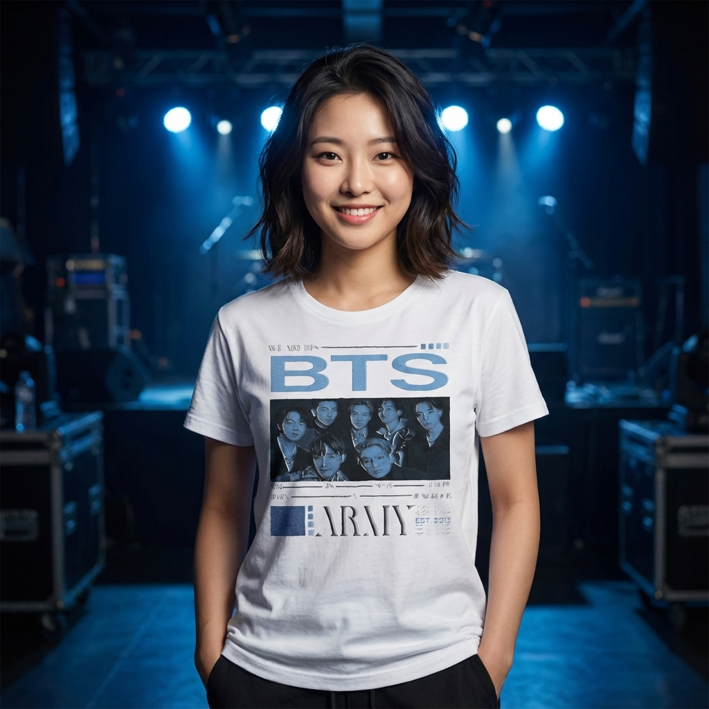 Camiseta Básica BTS We Are BTS - Branca