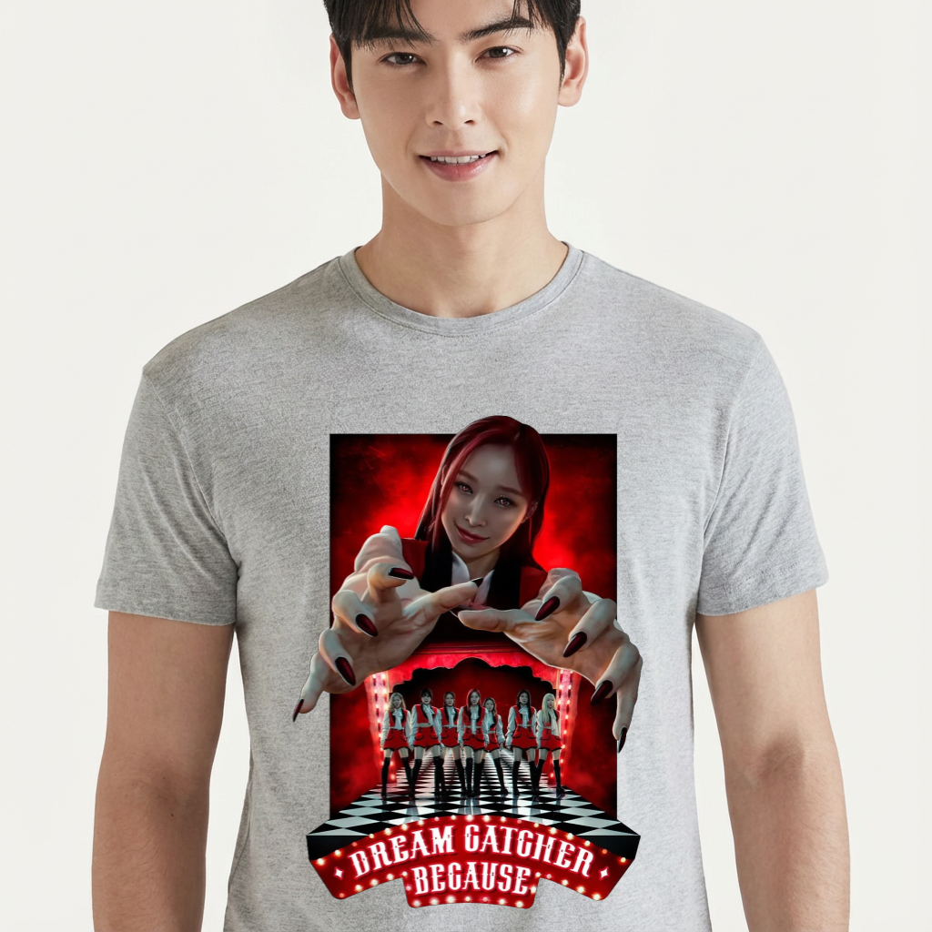 Camiseta camiseta-basica-dreamcatcher-because - Cinza