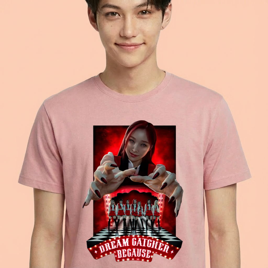 Camiseta Dreamcatcher Because rosa