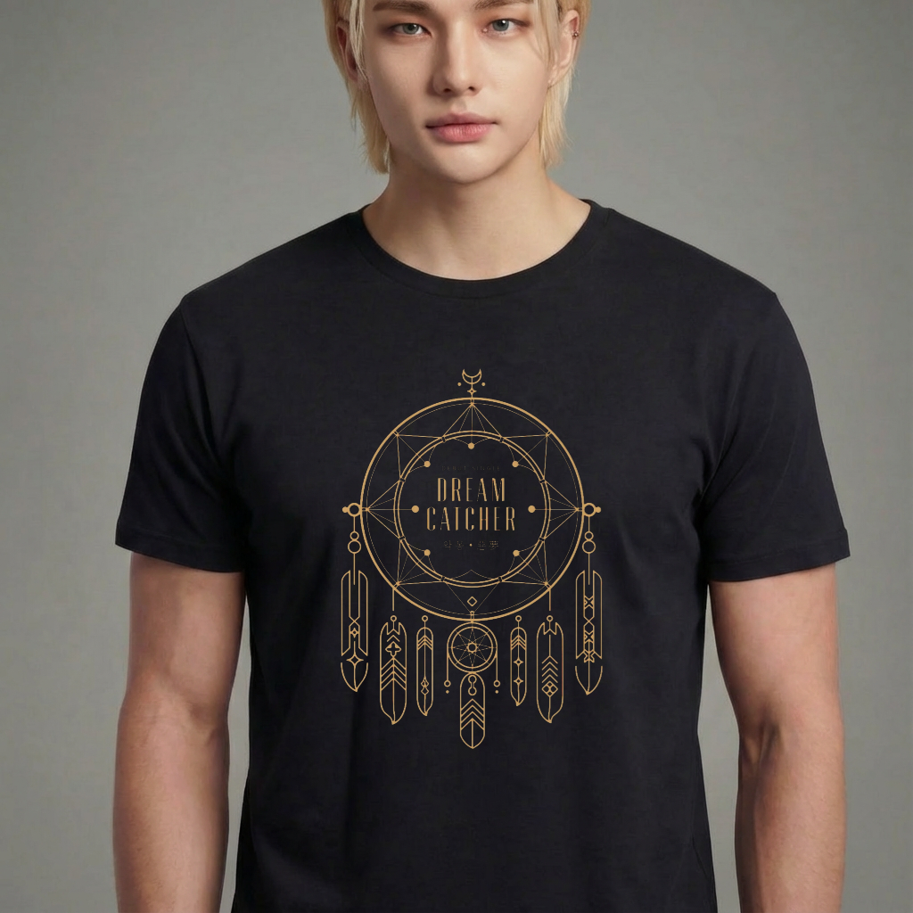 Camiseta camiseta-basica-dreamcatcher-dream-filter - Preta