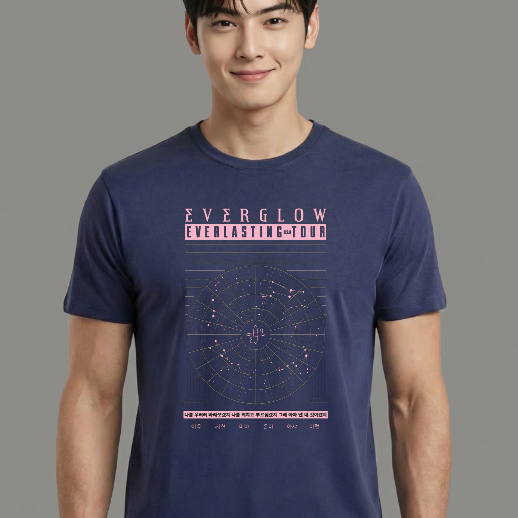 Camiseta camiseta-basica-everglow-everlasting-tour - Azul