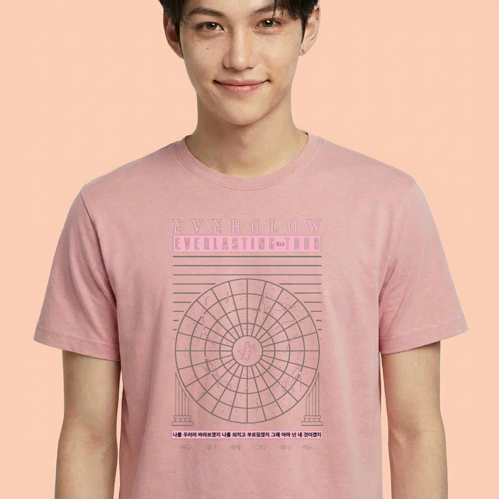 Camiseta camiseta-basica-everglow-everlasting-tour - Rosa