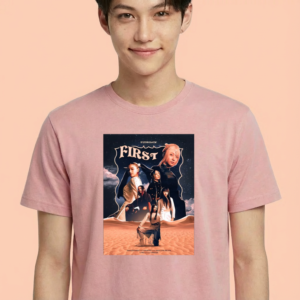 Camiseta Everglow First Photo rosa
