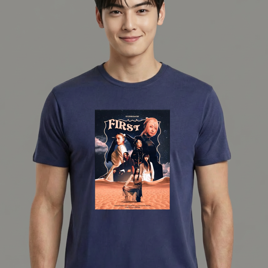 Camiseta camiseta-basica-everglow-first-photo - Azul