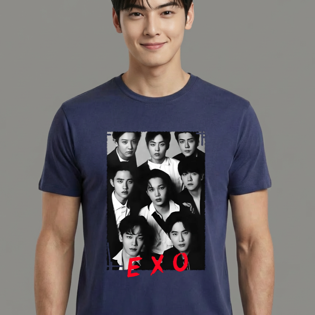 Camiseta EXO Group azul