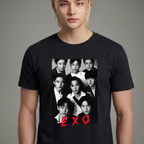 Camiseta EXO Group preta