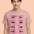 Camiseta Eyes Collab BLACKPINK rosa