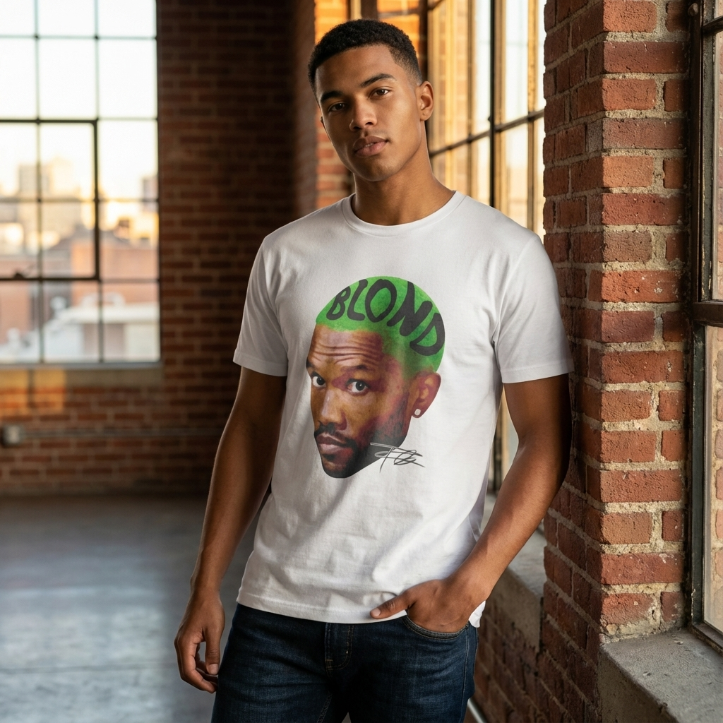 Camiseta Básica Frank Ocean Merch - Branca