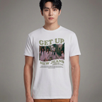 Camiseta Get Up NewJeans branca