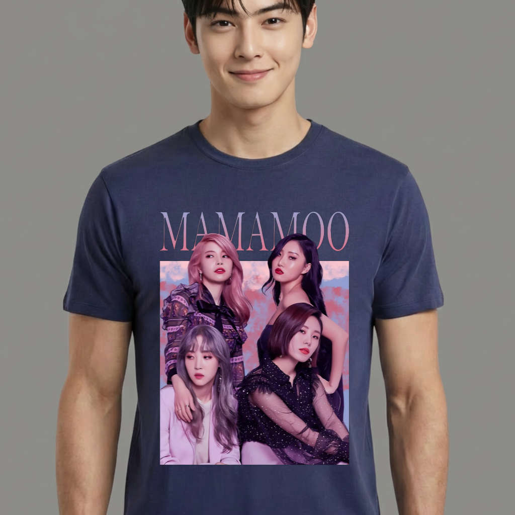 Camiseta camiseta-basica-group-mamamoo - Azul